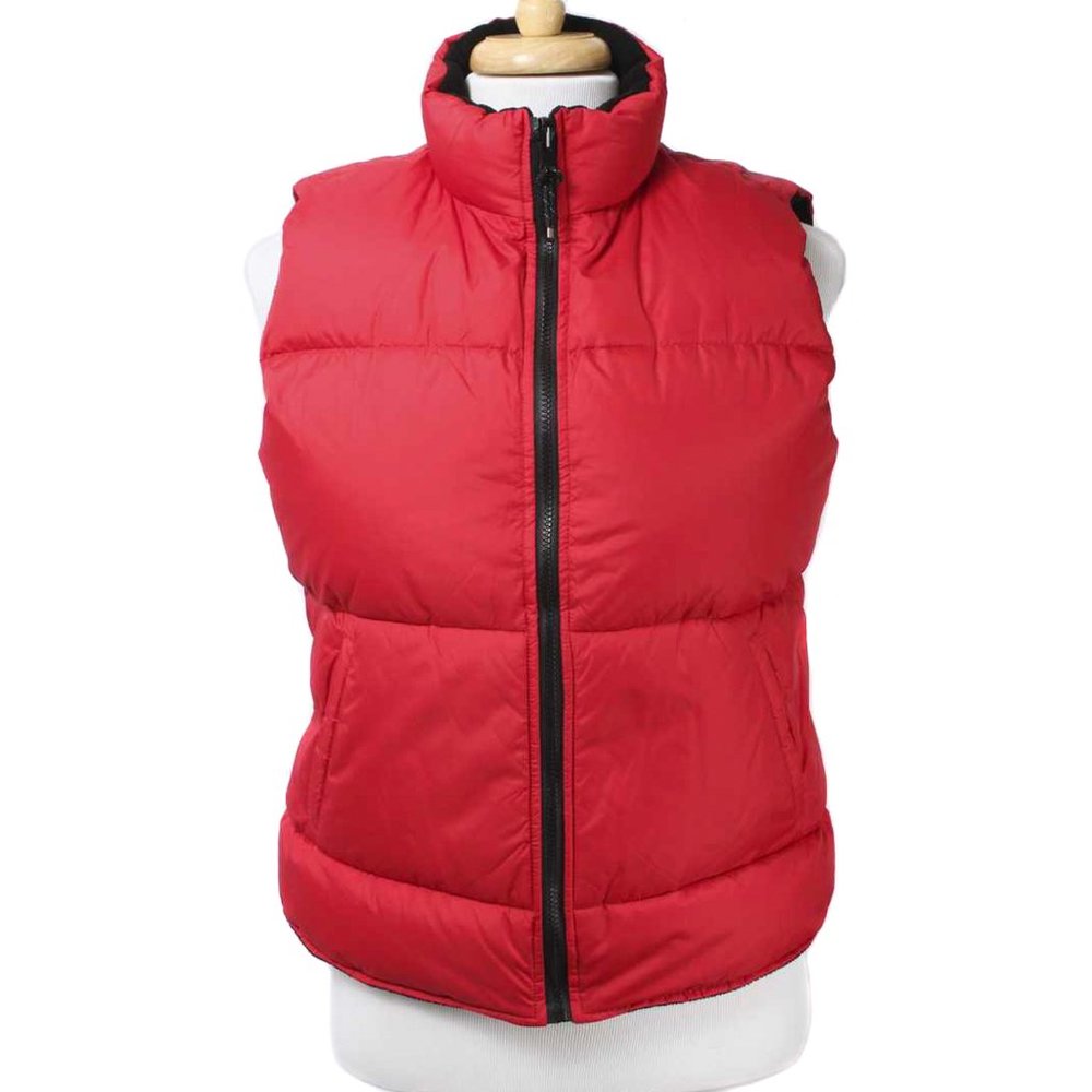 J. PERCY SPORT Red Reversible Puffer Down Vest